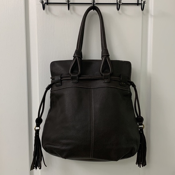 Dark Chocolate Brown Leather Bag - Picture 8 of 16